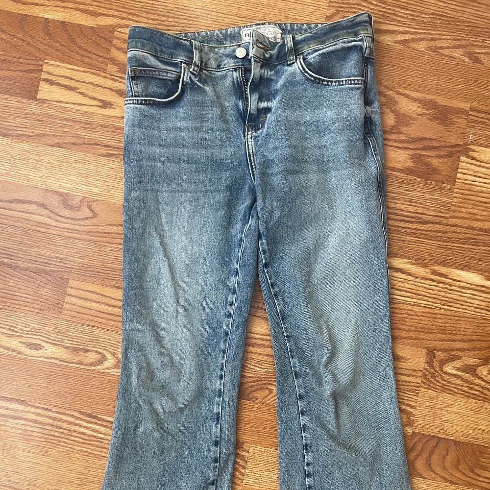 Free People Cropped Jeans High Waist 28R